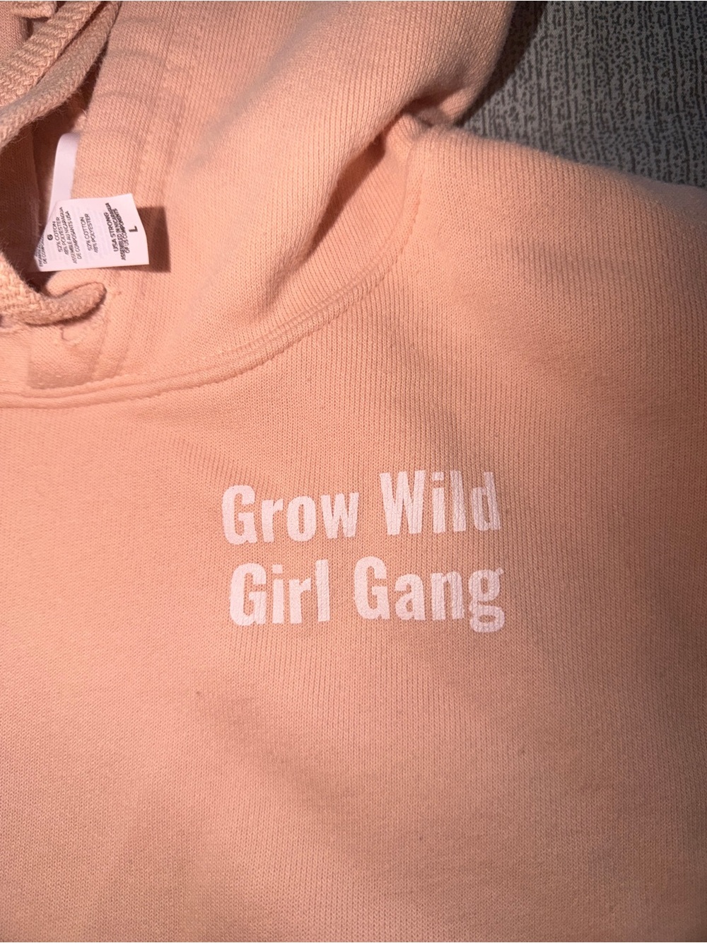 Grow Wild Girl Gang Cropped Pullover Hoodie